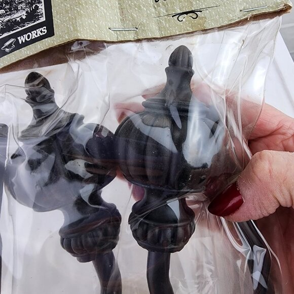 North Branch Set of Two Black Decorative Curtain Holdbacks NWT - Picture 4 of 4